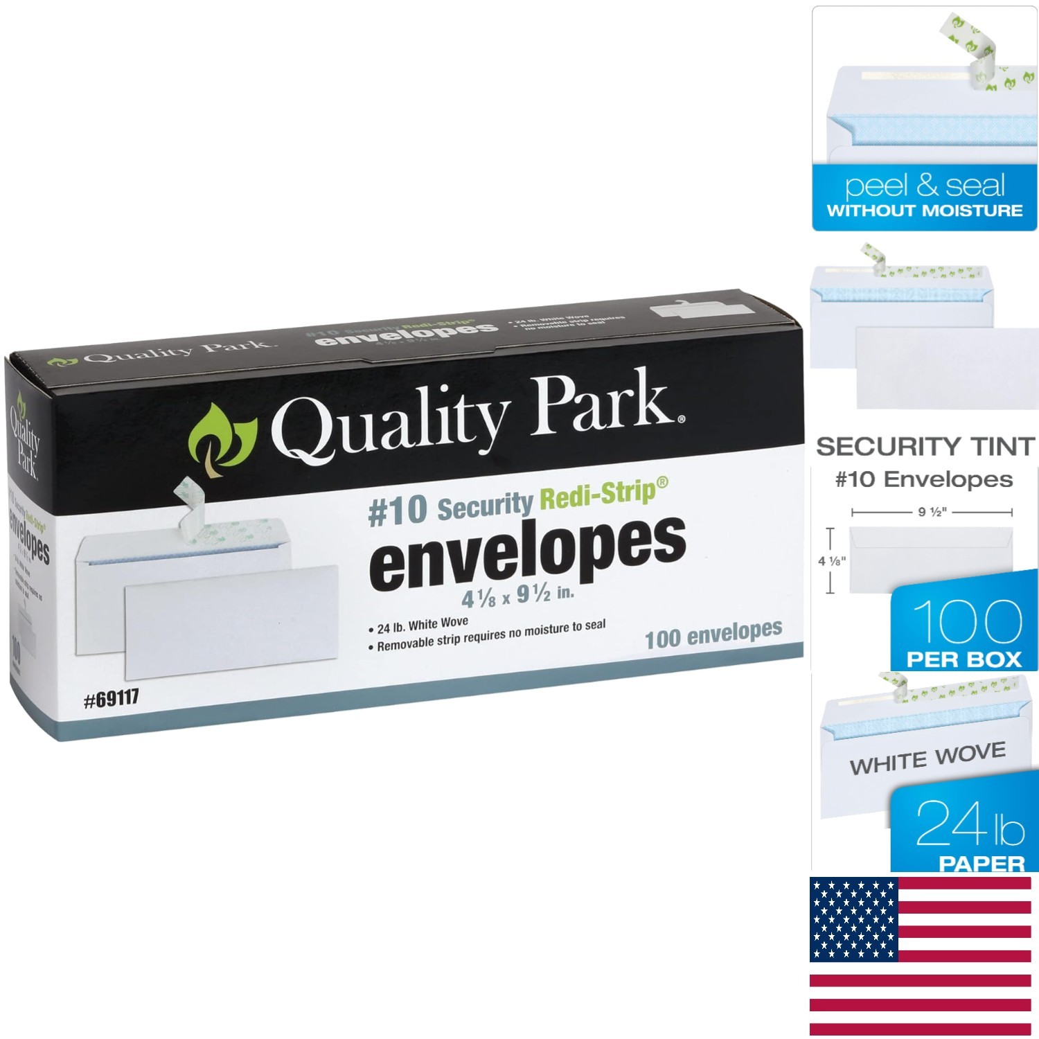 Modern No Window Security Envelopes – 100 Pack for Confidential Business Use