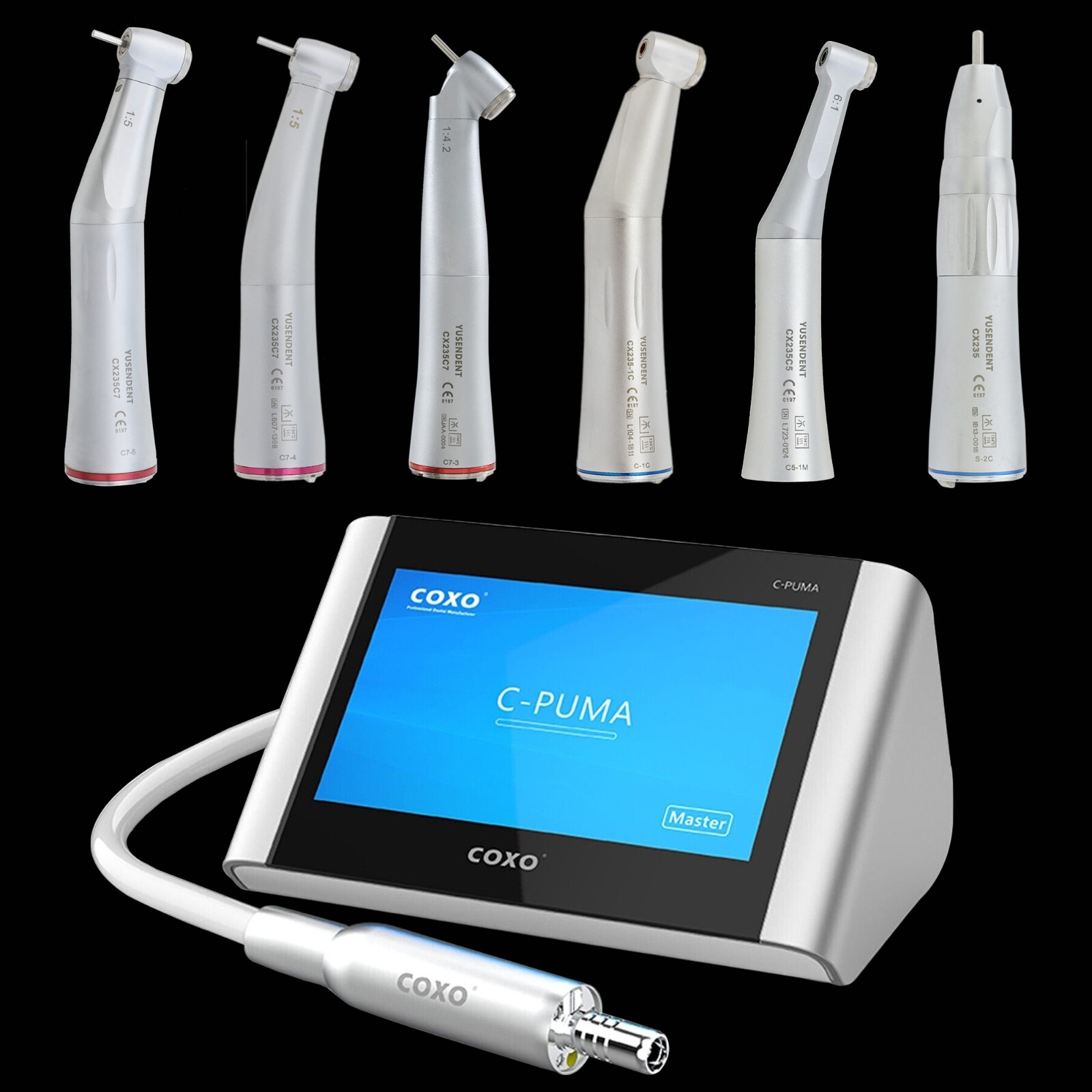 COXO C PUMA Master Dental Electric Endo Motor 6:1 1:5 Contra Angle NSK NLZ VDW