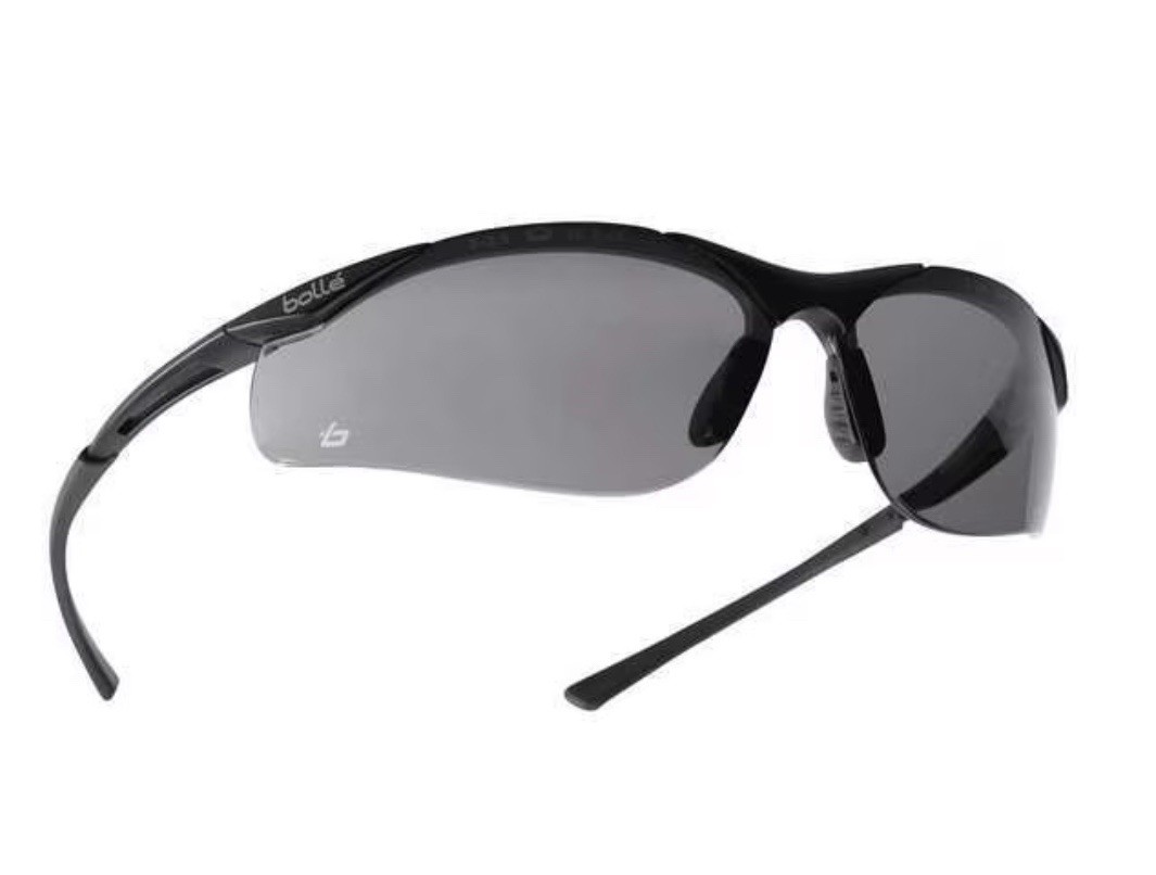 2 Pair Bolle 40045 Contour Glasses – Dark Gunmetal Frame – Smoke Anti-Fog Lens