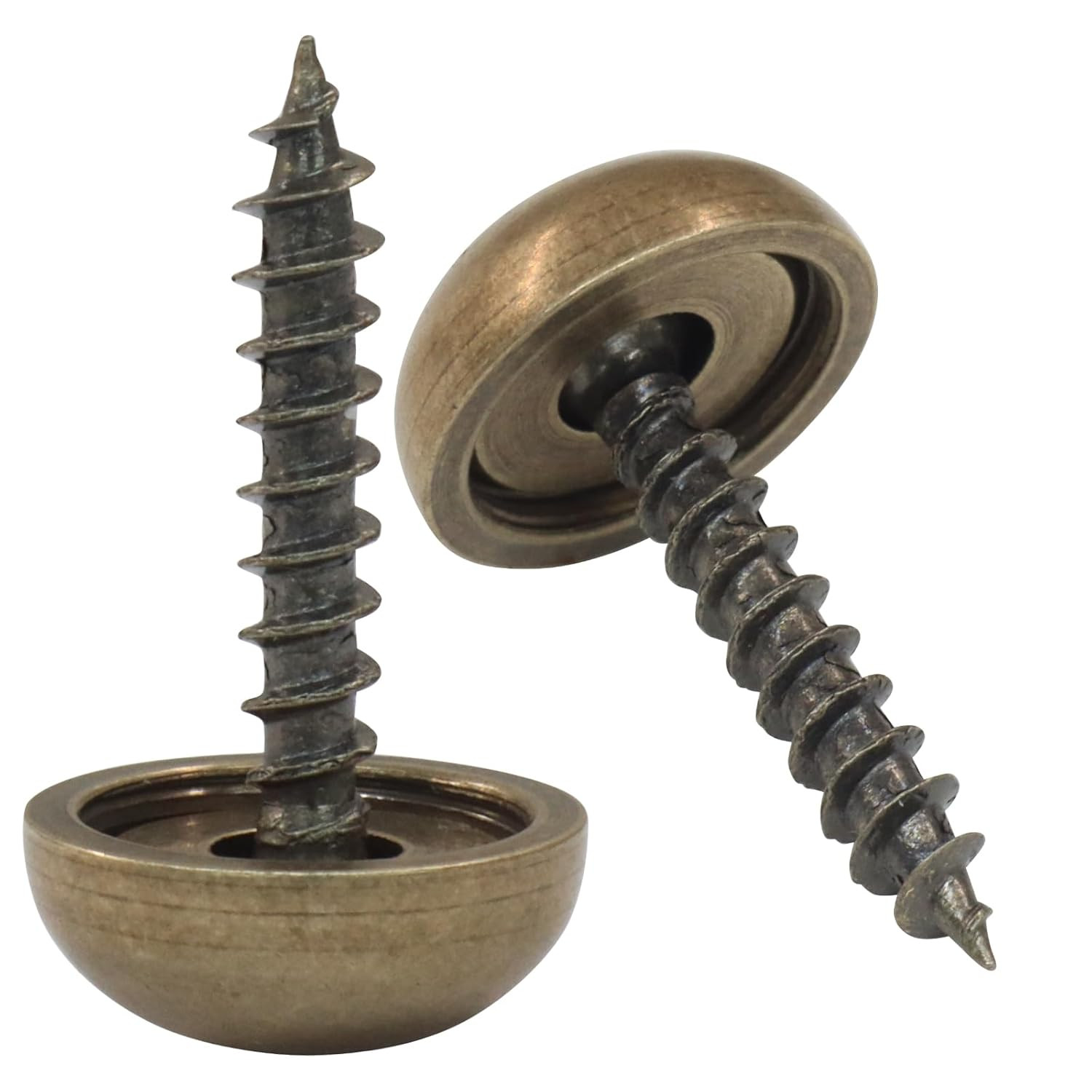 16 Pcs Decorative Wood Screw Caps, Bronze Brass Retro Wood Screw Caps Self Tappi
