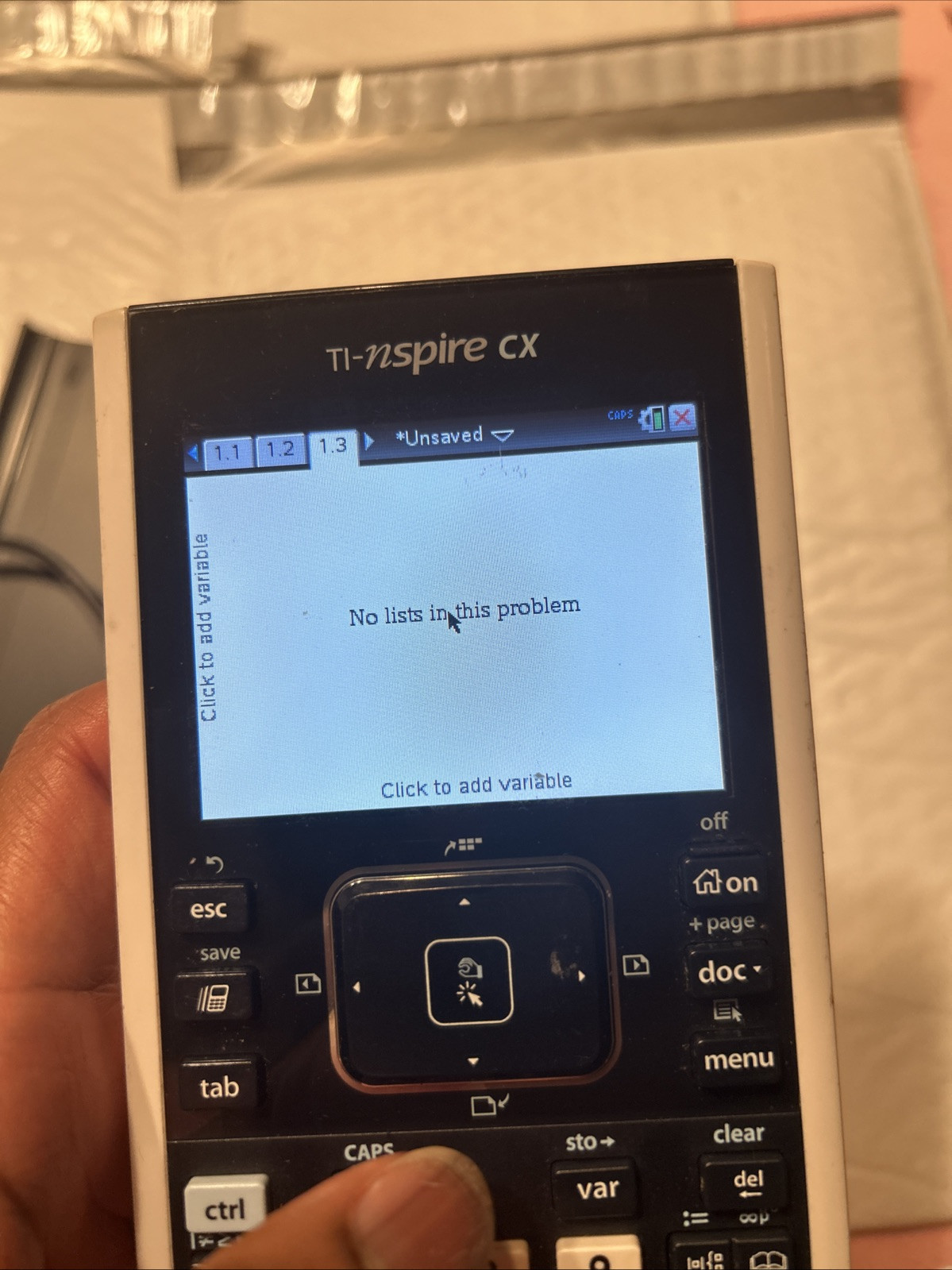 Texas Instruments TI Nspire CX Graphing Calculator With Cable Tested Calculus
