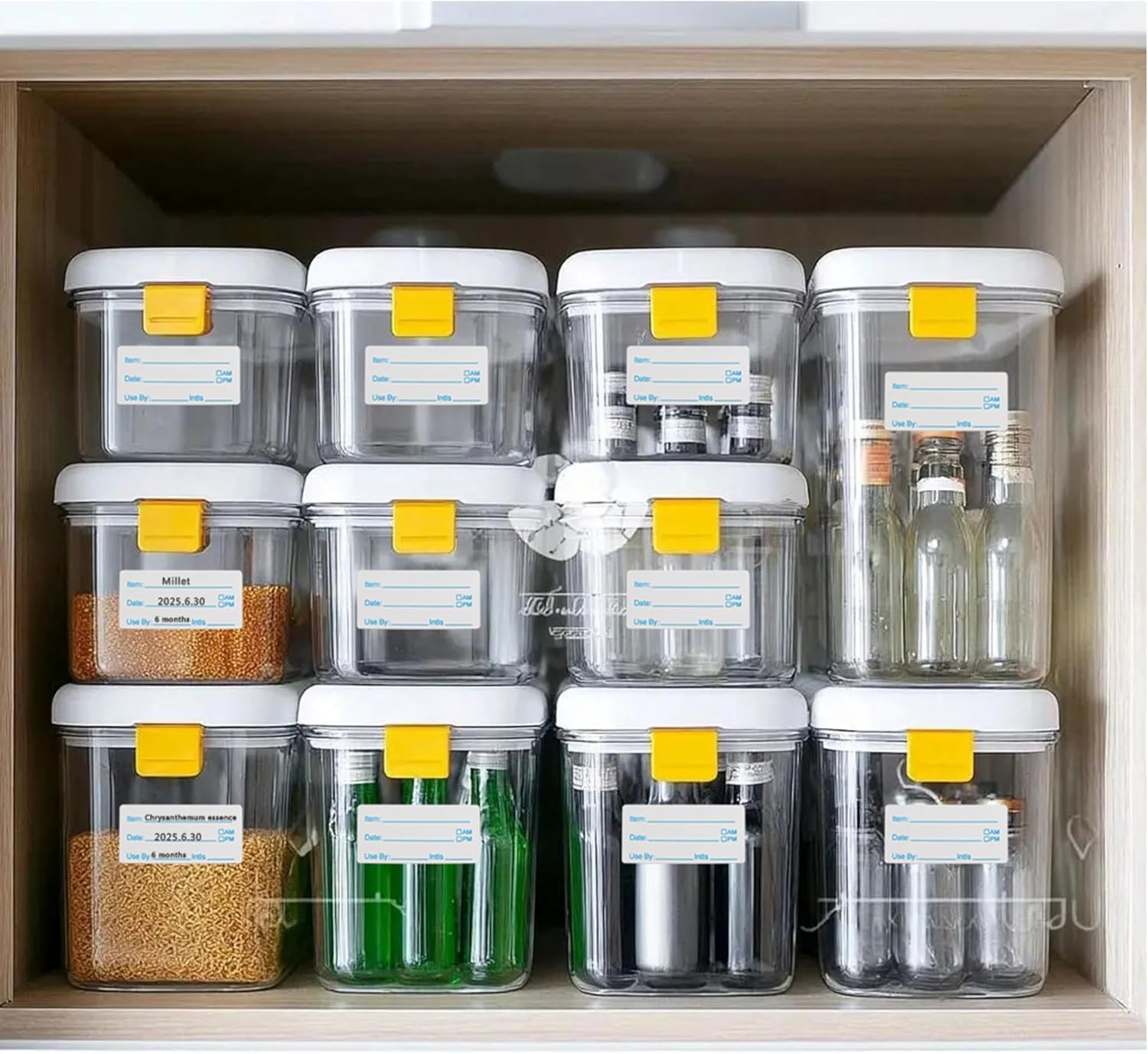 1000 Labels for Food Containers, No-Residue Food Labels and Easy to Write On,…