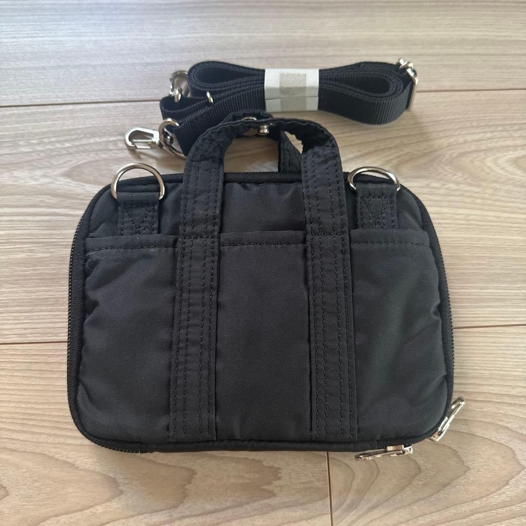 HOBONICHI Techo x PORTER Stroll A6 Cover Black Shoulder Strap POTR