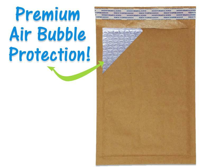 5×9″ Brown Kraft Bubble Mailers Recycled Padded Shipping Mailing Envelopes!