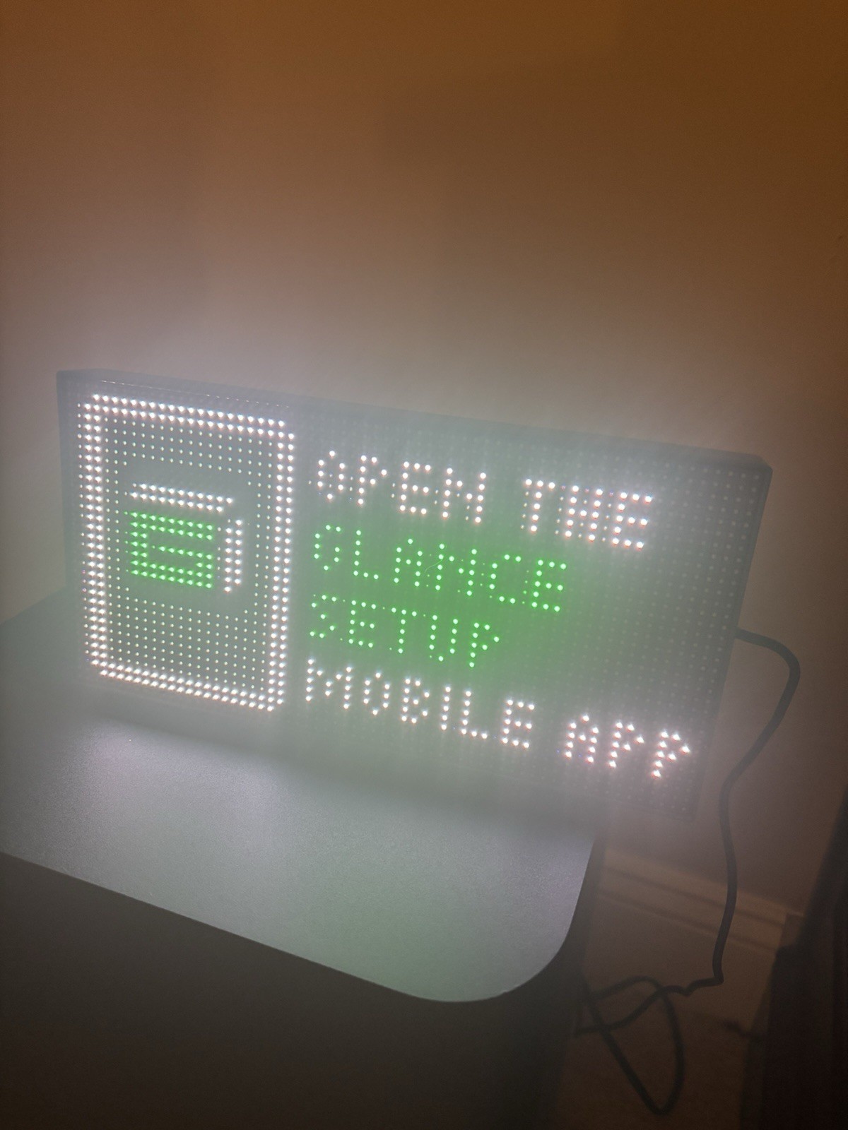 Glance LED Ticker, Customizable LED Display Sports Ticker, 10.5 X 5.5 Inches