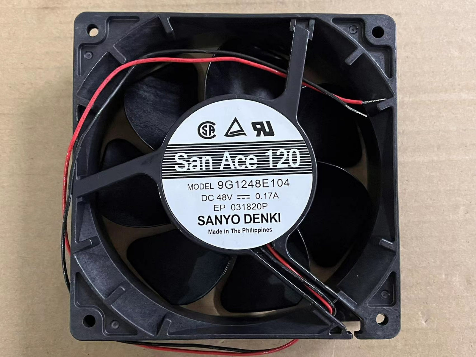 Sanyo 12038 9G1248E104 DC48V 0.17A 12 cm cooling fan wind
