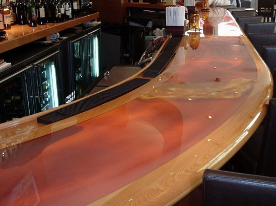 Crystal Clear Table Top & Bar Top UV Resistant Epoxy Coating – 10 Gallon Kit