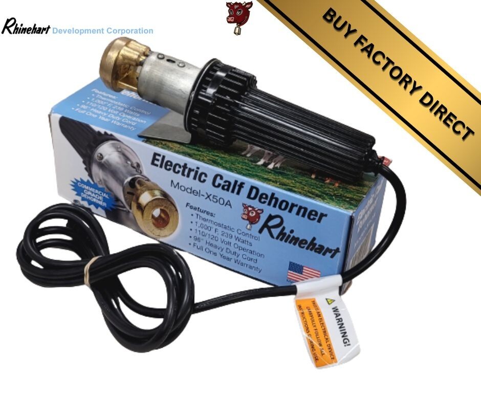 Rhinehart Factory Direct Electric Dehorner X50A 00509 3/4 Tip