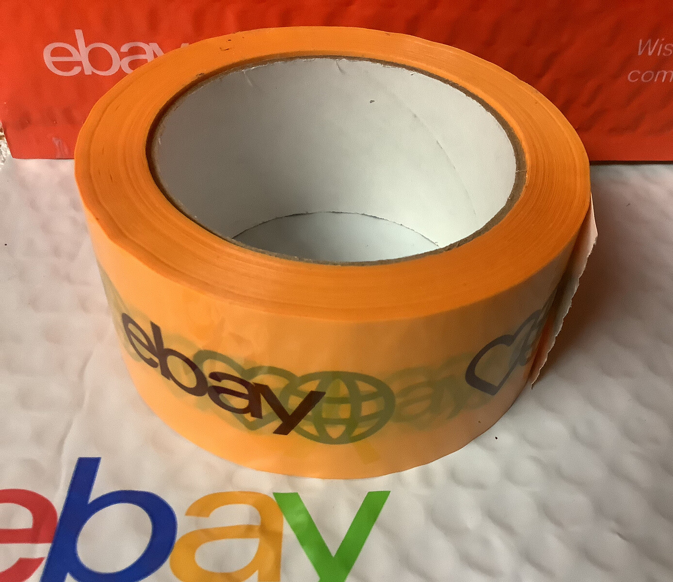 ✅ One Roll of 2″ x 75 yards ☆ YELLOW Colors ☆ eBay Branded Packaging Tape