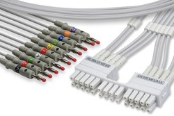 Replacement For MORTARA ELI 250C EKG LEADWIRES BANANA