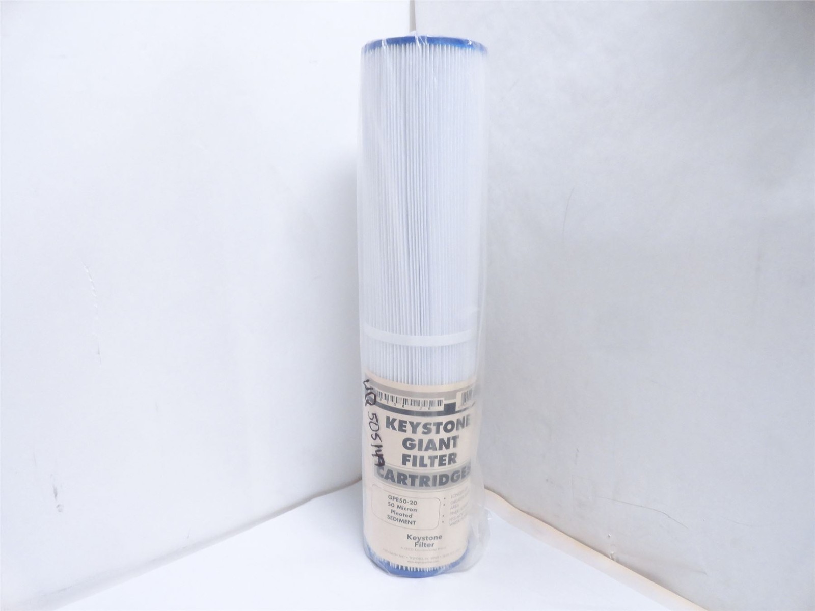 249379 New-No Box; Keystone GPE50-20 Pleated Sediment Filter Cartridge