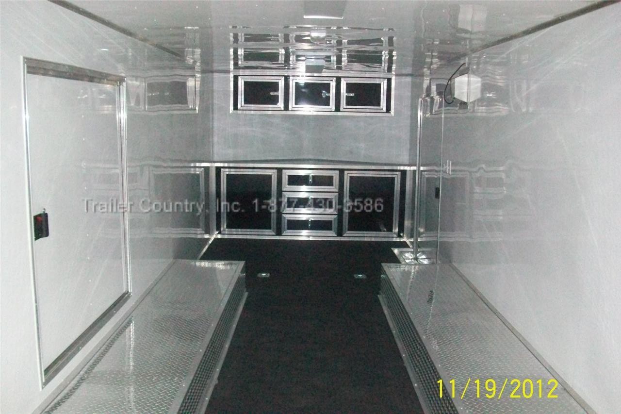 NEW 2026 8.5 X 24 8.5X24 V-NOSE ENCLOSED RACE CARGO TOY CAR HAULER TRAILER