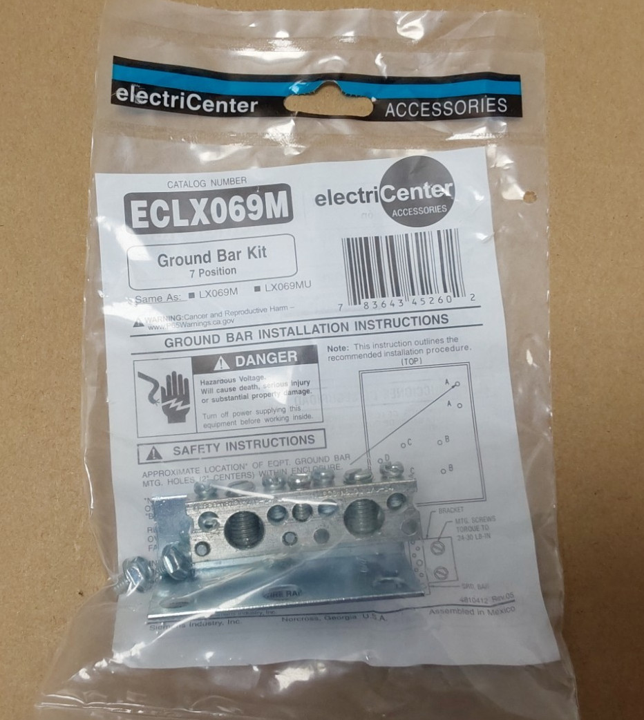 Electricenter by Siemens ECLX069M, LX069M, LX069MU 7 Position Ground Bar Kit