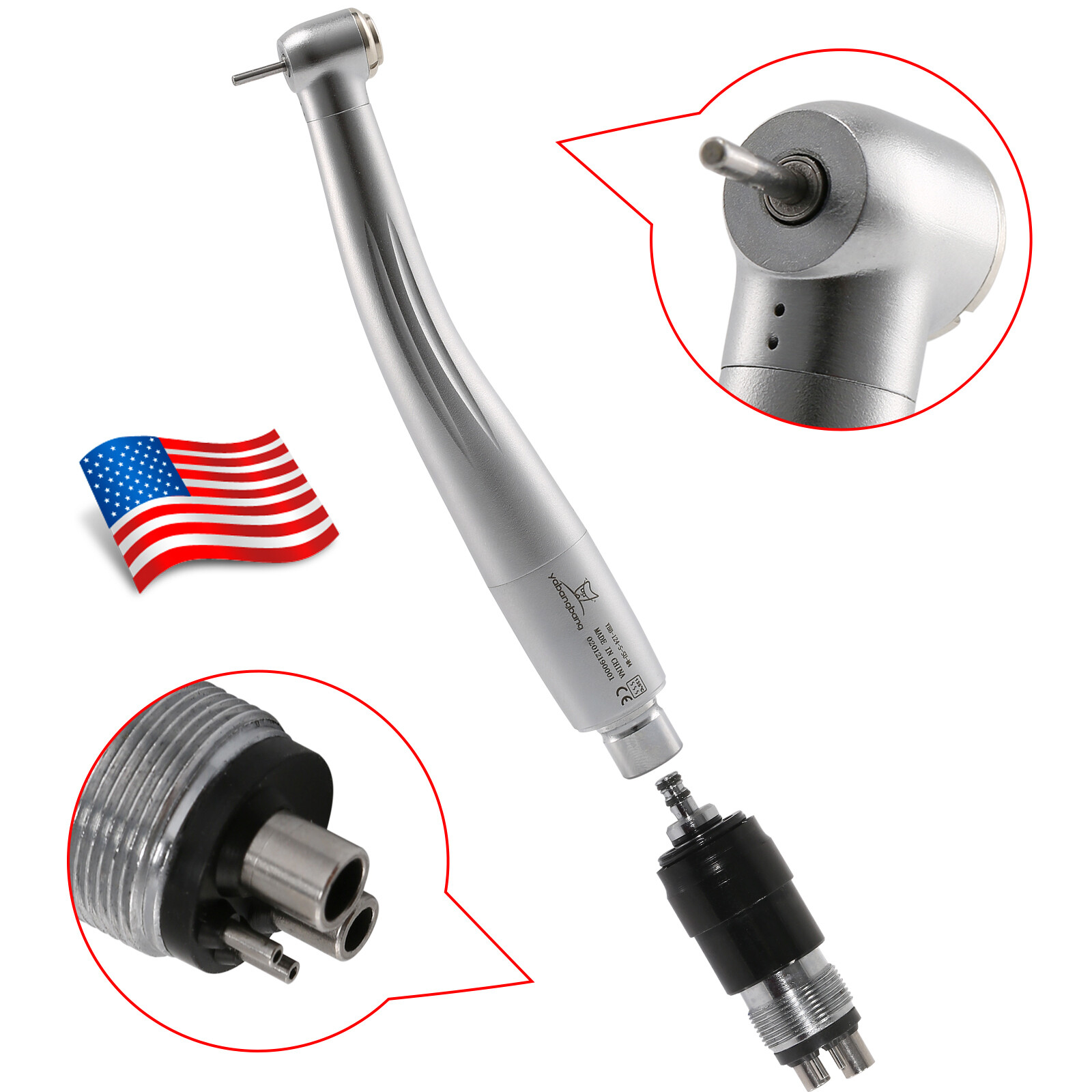 NSK Style Dental High/Low Speed Handpiece 4 hole (Quick Coupler) SA