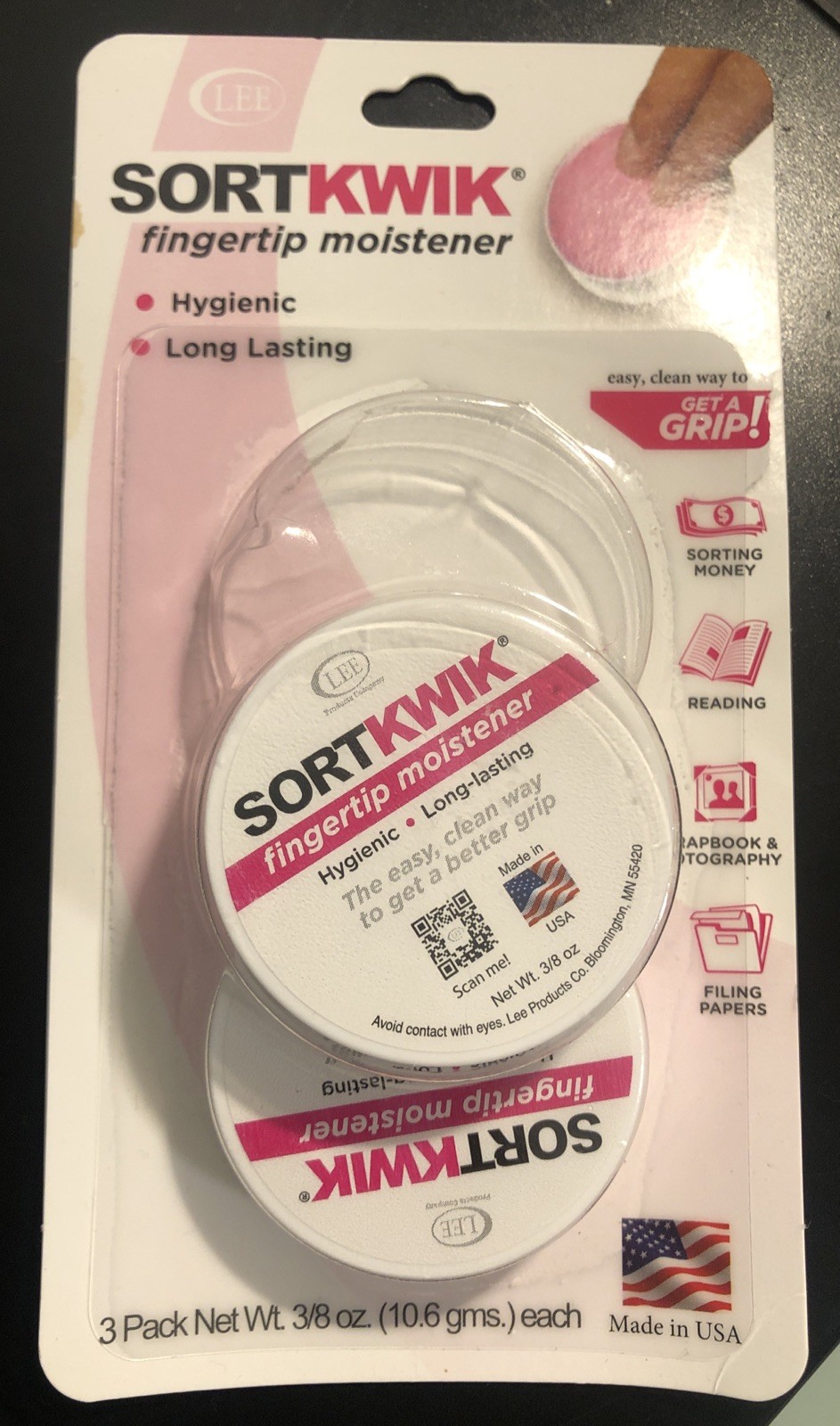 Sortkwik Fingertip Moisteners – 2 Pack Only