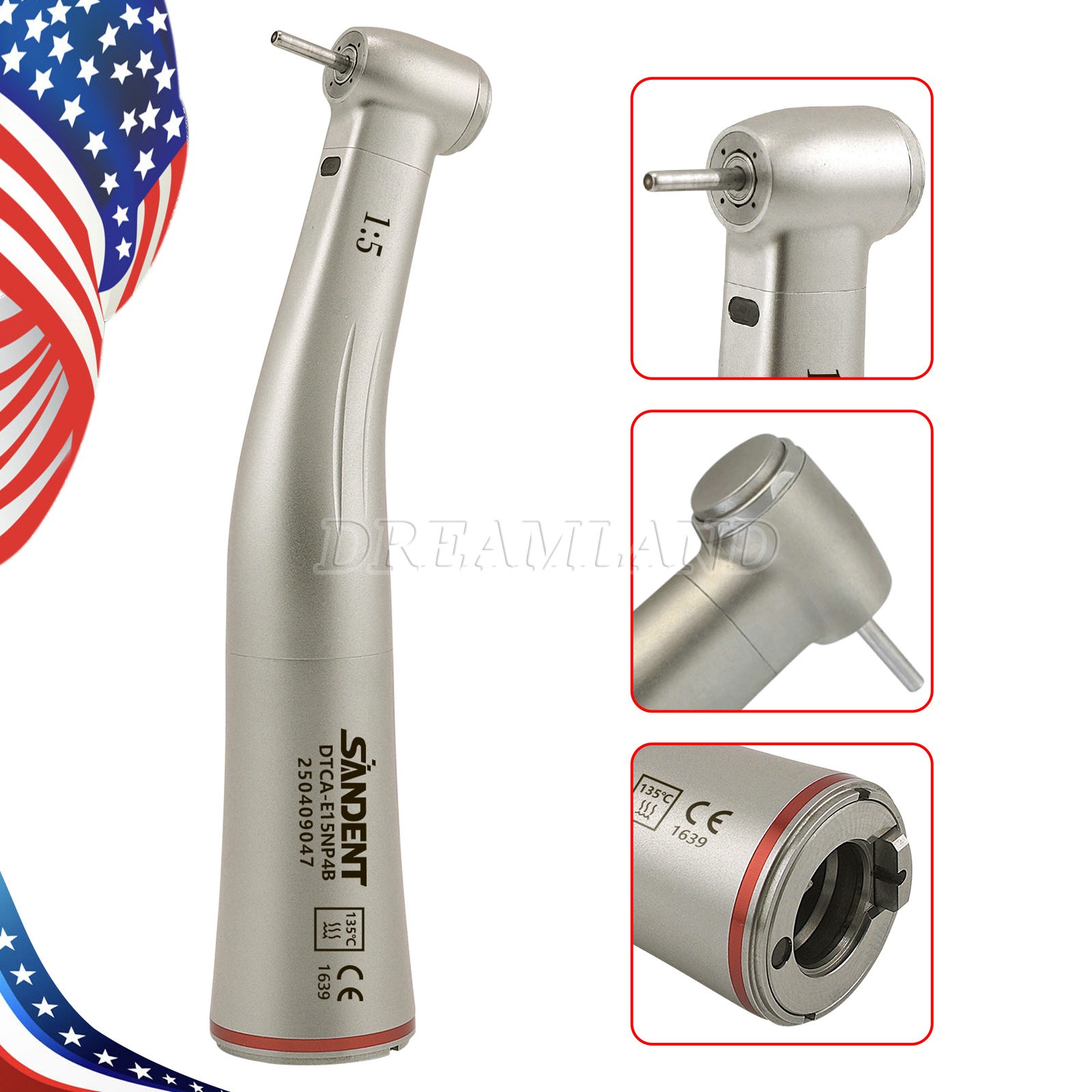 Woodpecker Style 1:5 High Speed Handpiece for MT2 MT3 Dental Electric Motor