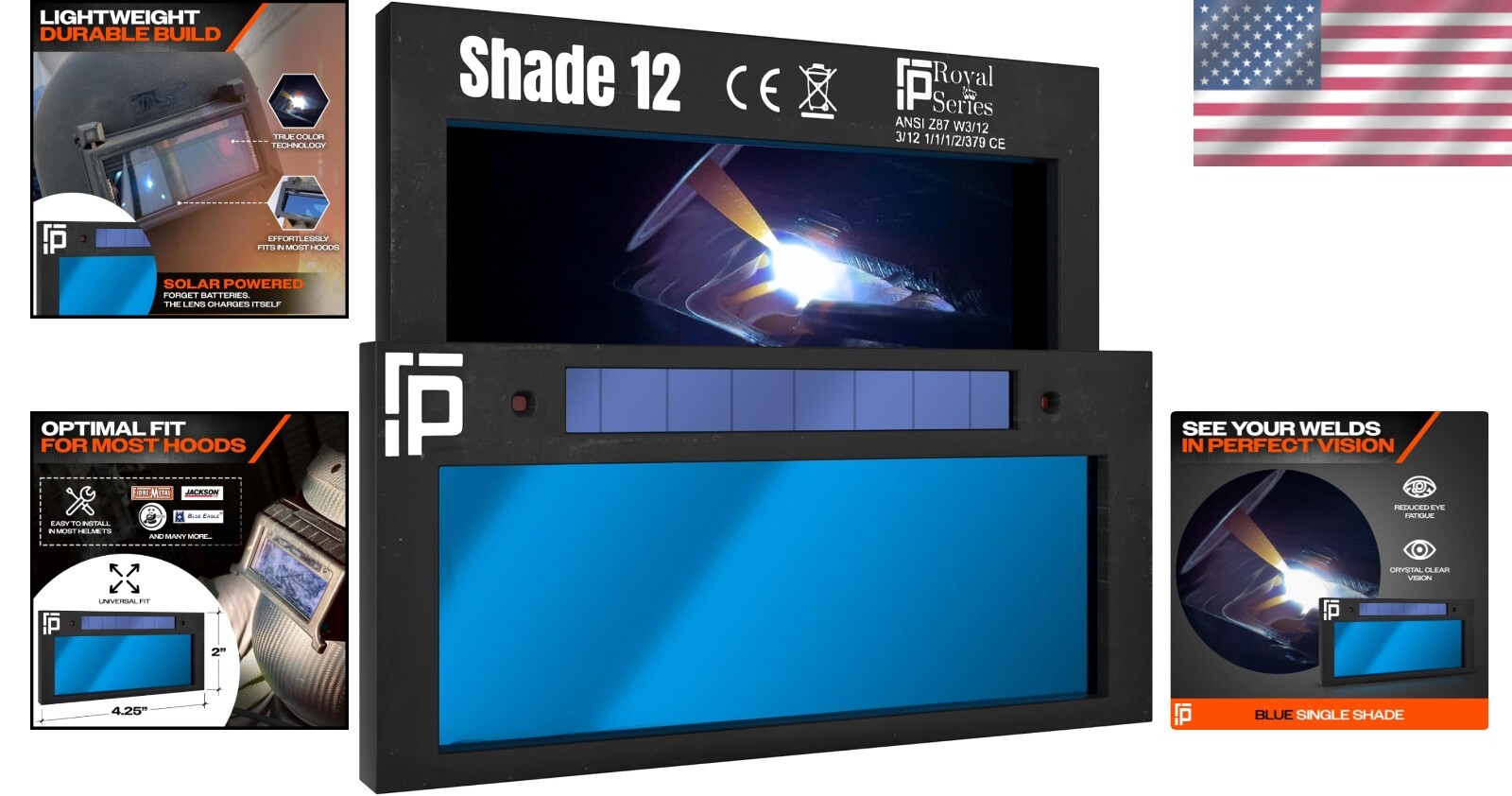 True Color 2×4 Shade 12 HD Auto Darkening Welding Lens – Professional’s Choice