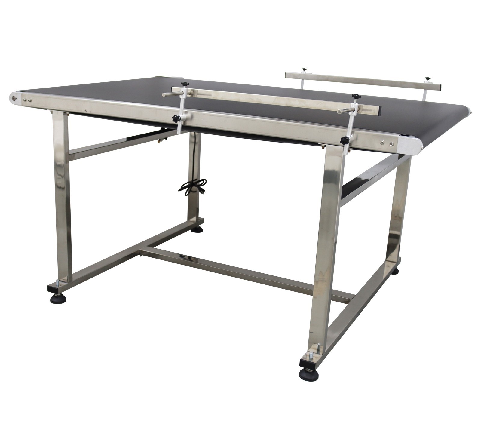 59″L*35.4″W Electric PVC Belt Conveyor Transport Machine Speed Adjustable 370W