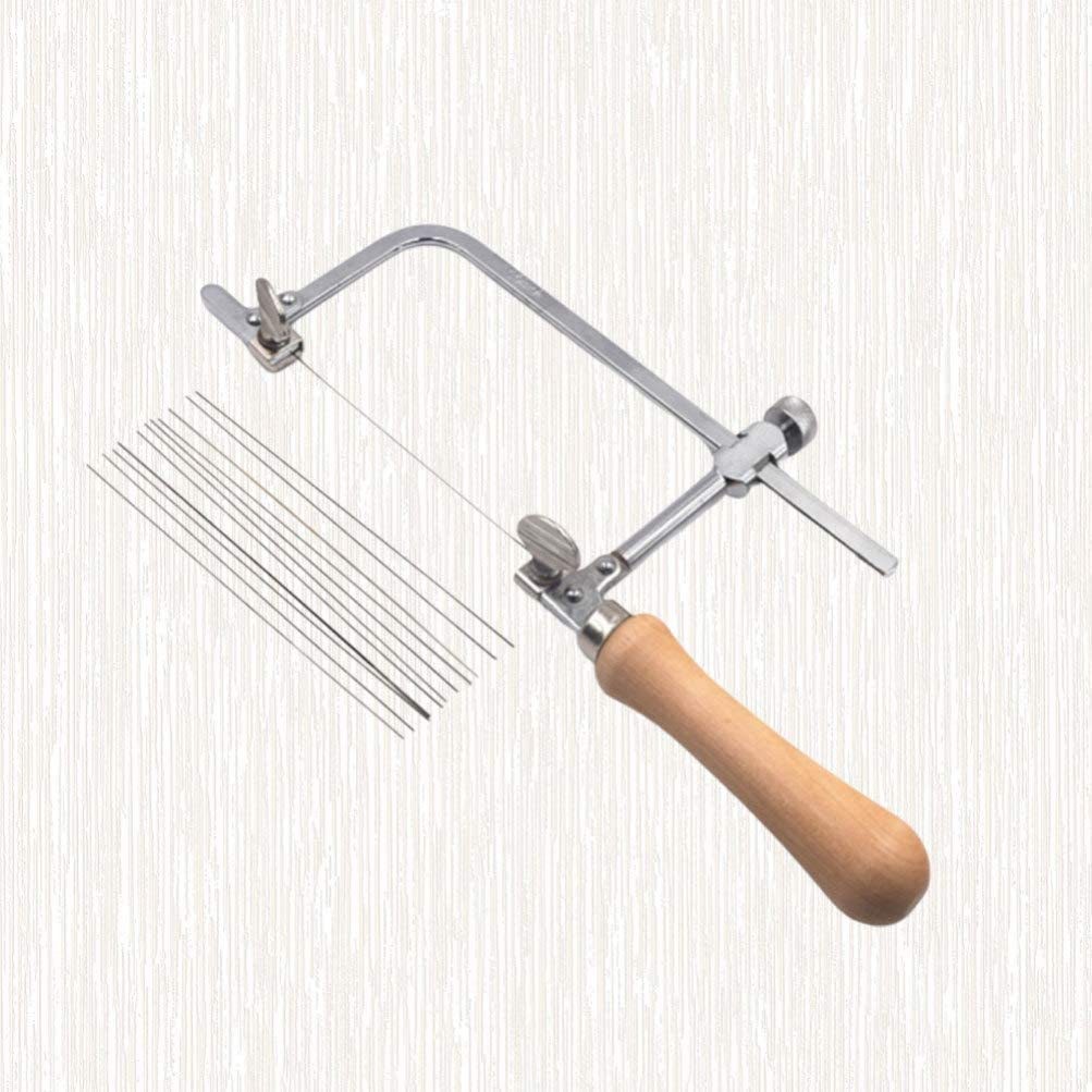Mini U-Shaped Jewelry DIY Saw Kit (Bow Saw Frame +12 Blades, NEW)