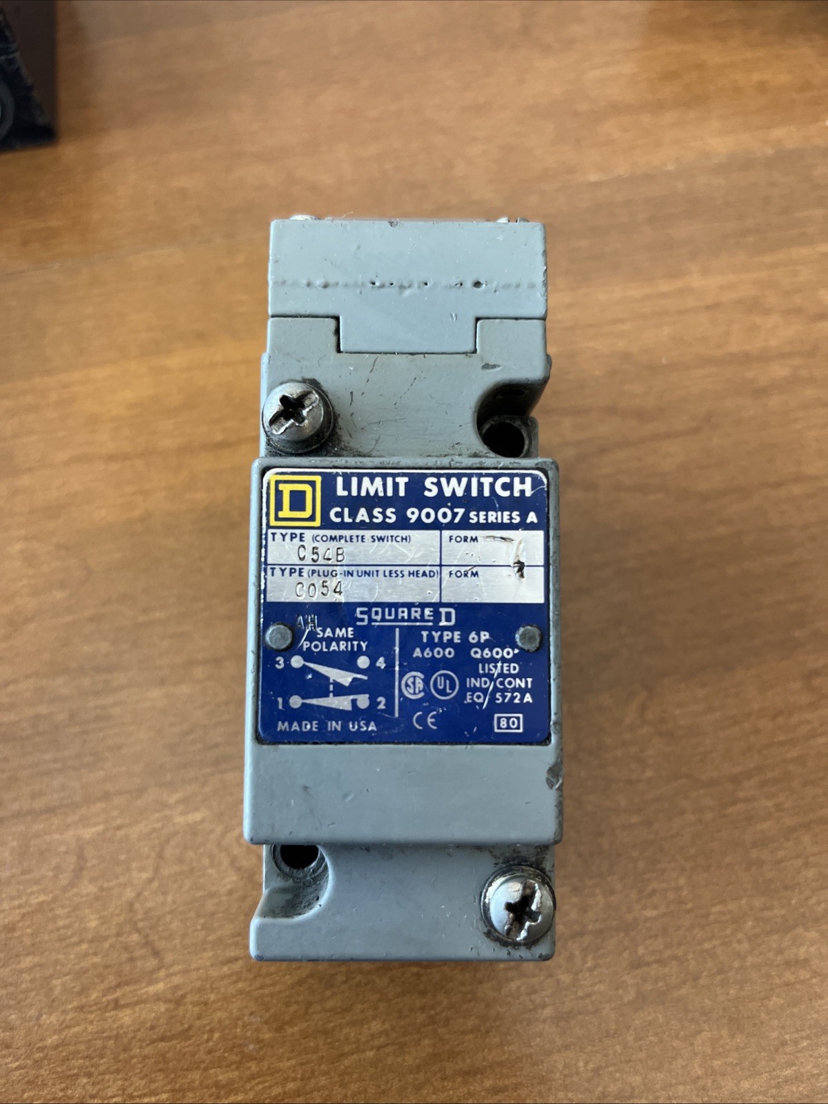 🔥Square D 9007 C54B Limit Switch Series A. Used Free Shipping🇱🇷