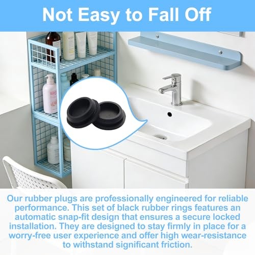 125Pcs Rubber Plugs for Round Holes, Durable and Long Service Life, 8 Sizes Hole