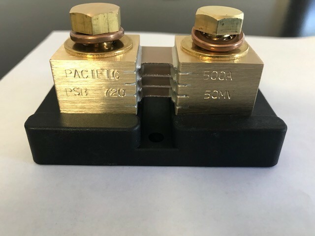 500 AMP 50 mV DC shunt  *Made in U.S.A* (NEW) by PACIFIC SHUNTS USA