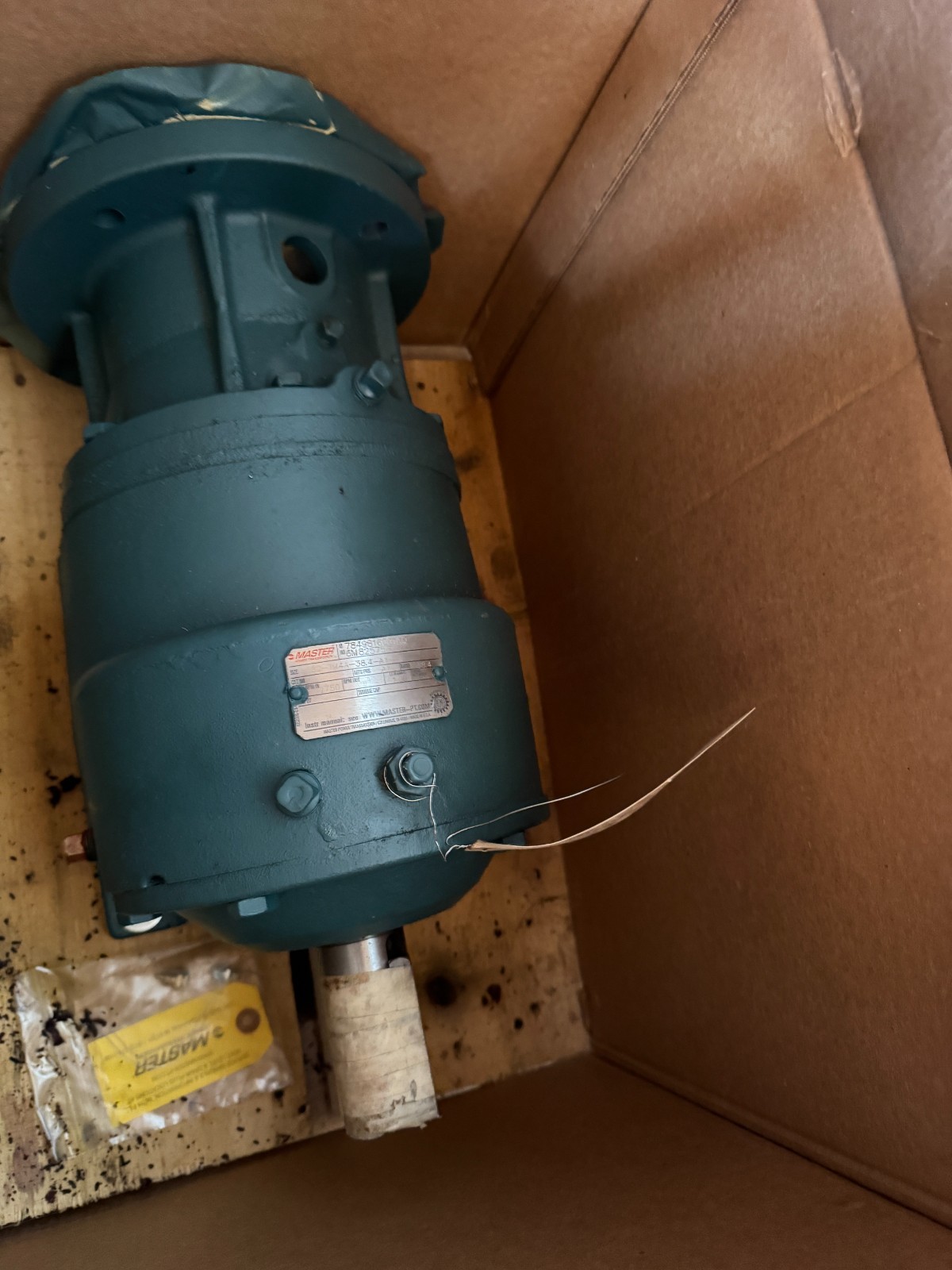 Master Power Transmission In-Line Gear Reducer Number: 6M825756, 38.4 Ratio