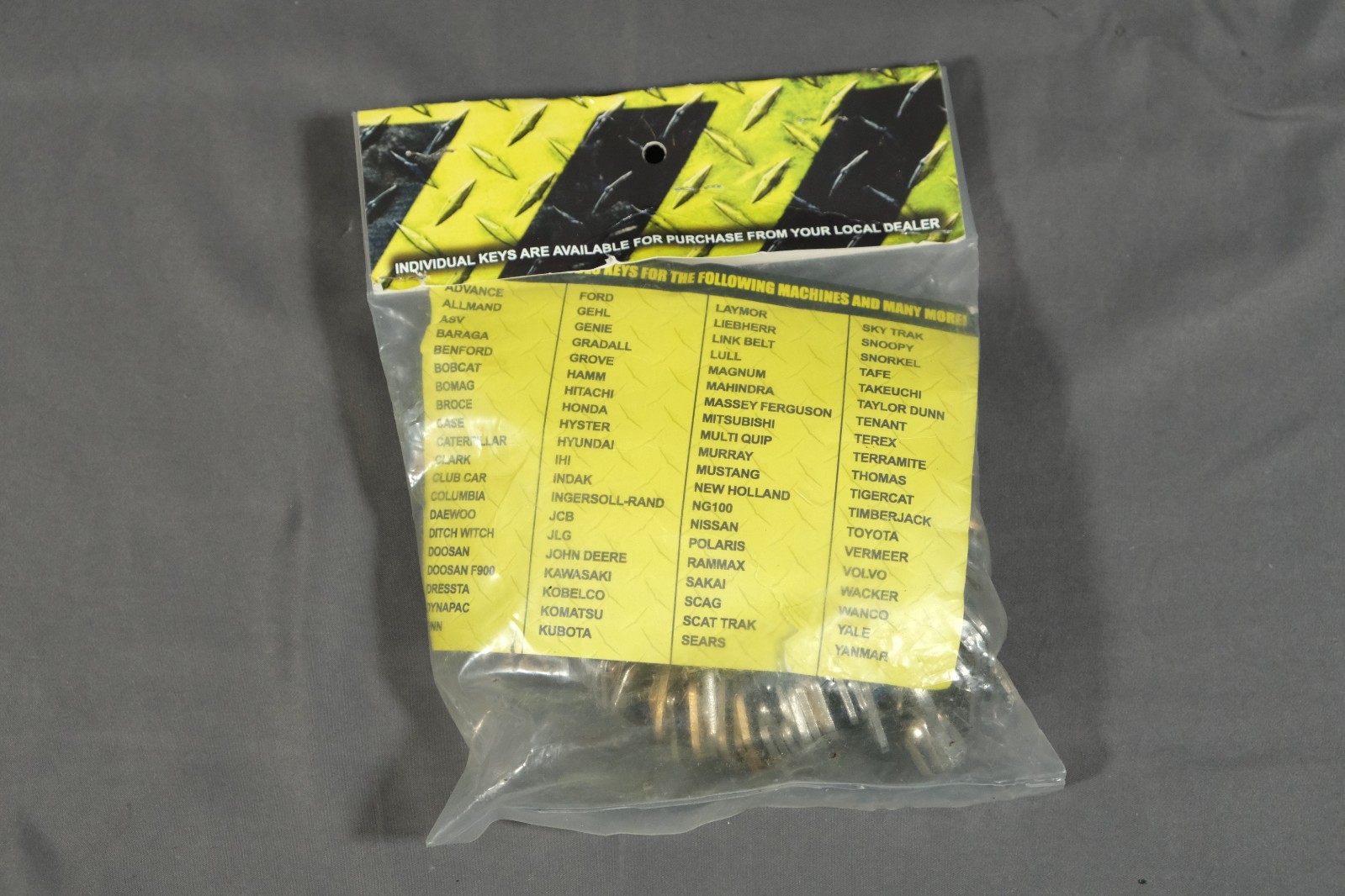 68 Heavy Equipment Machinery Multi Key Set PN DA32803