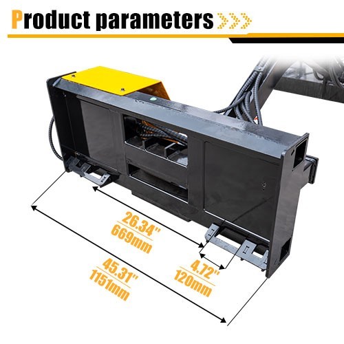 NEW 72” Articulating Brush Side Cutter BoomMower Cutting Attachment Skid Steer