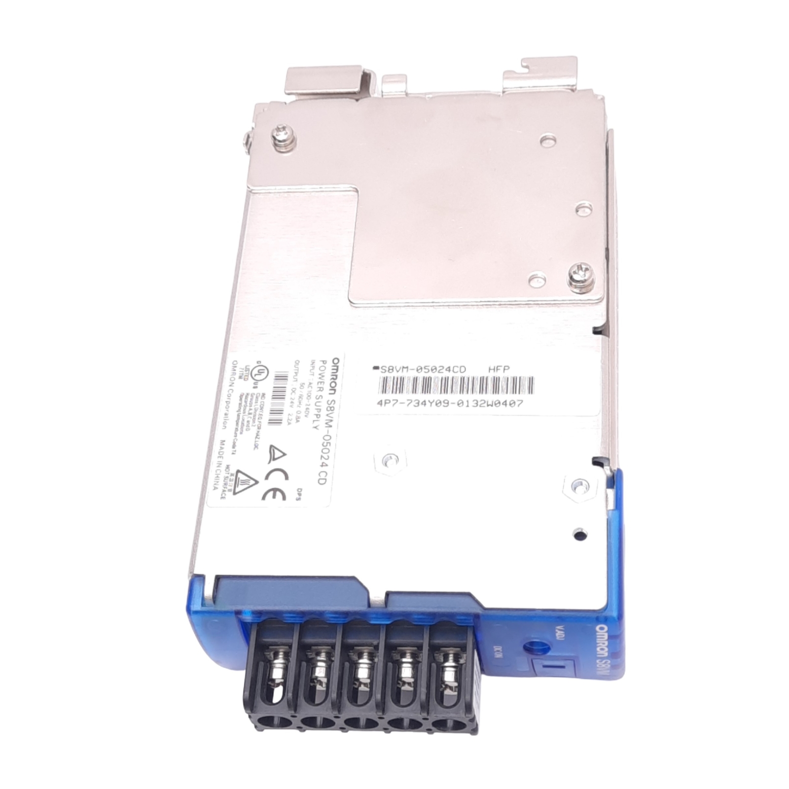 Omron S8VM-05024CD Power Supply, 100-240VAC In, 24VDC 2.2A Out, 50W Max