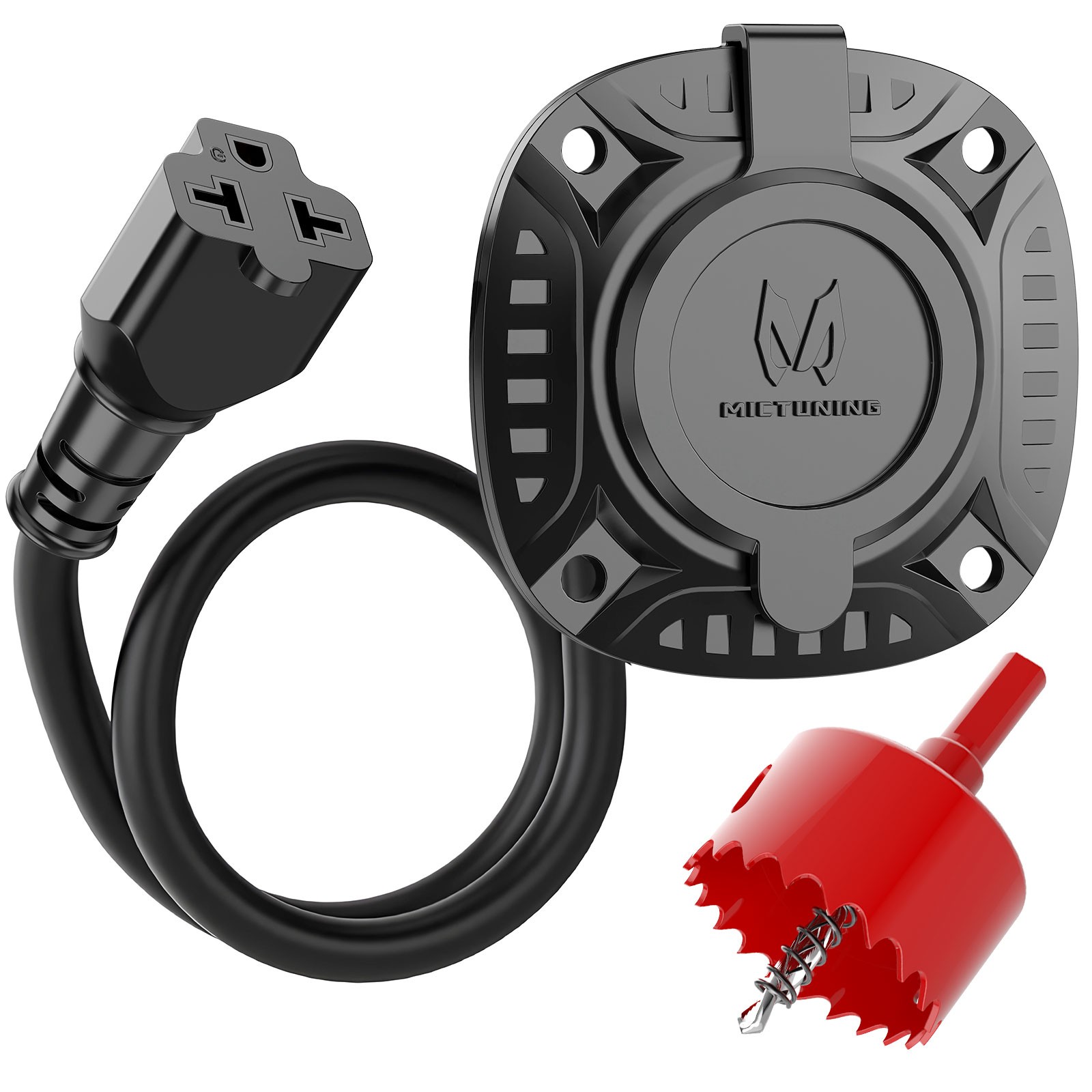 5-in-1 AC Port Plug RV Shore Power Inlet Plug Electrical Receptacle RV Trailer