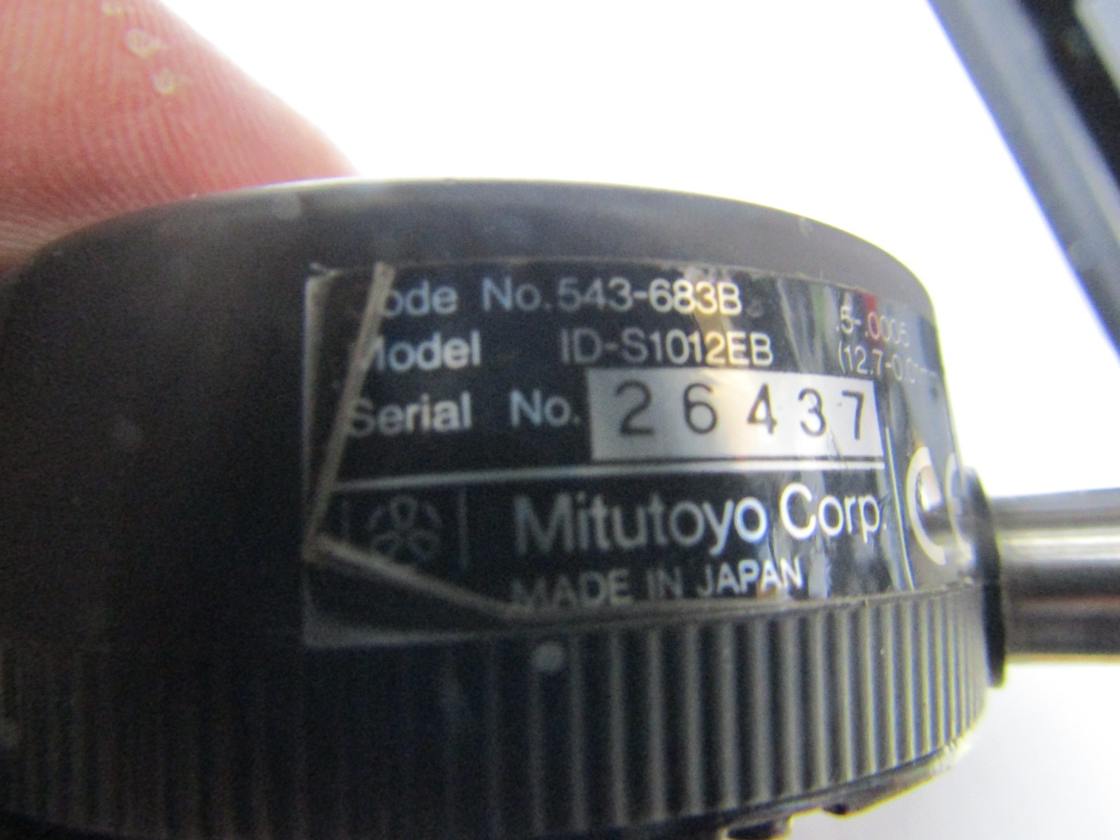 MITUTOYO 543-683B, Model ID-S1012EB Digital indicator Absolute, .500Travel .0005