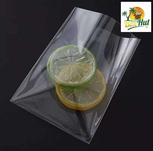 100 Clear Cello Candy Polypropylene Poly Bags Cookie Flat Open Top 1.5 MIL