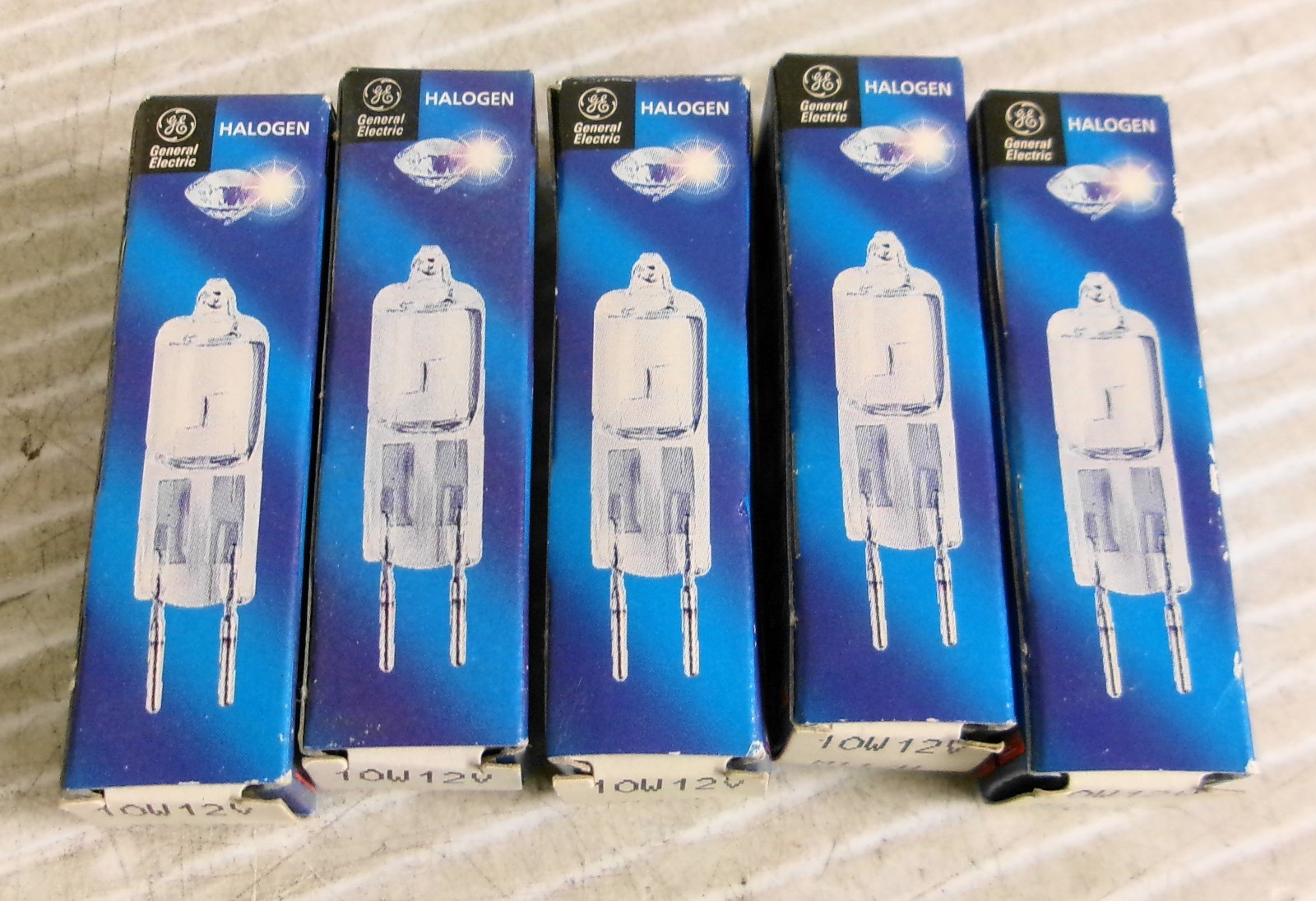 GE M11/H G4 Halogen Bulb 10W 12V (Lot of 5)