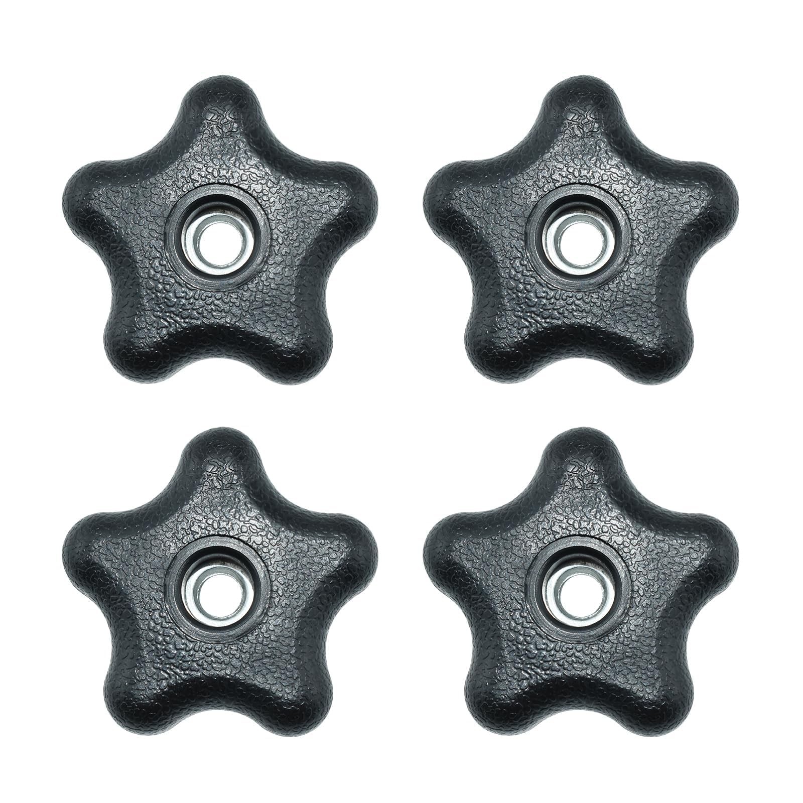 Aifeier ET 4 Pieces 5/16″-18 Female Thread 5 Star Knobs Nylon Clamping Knob J…