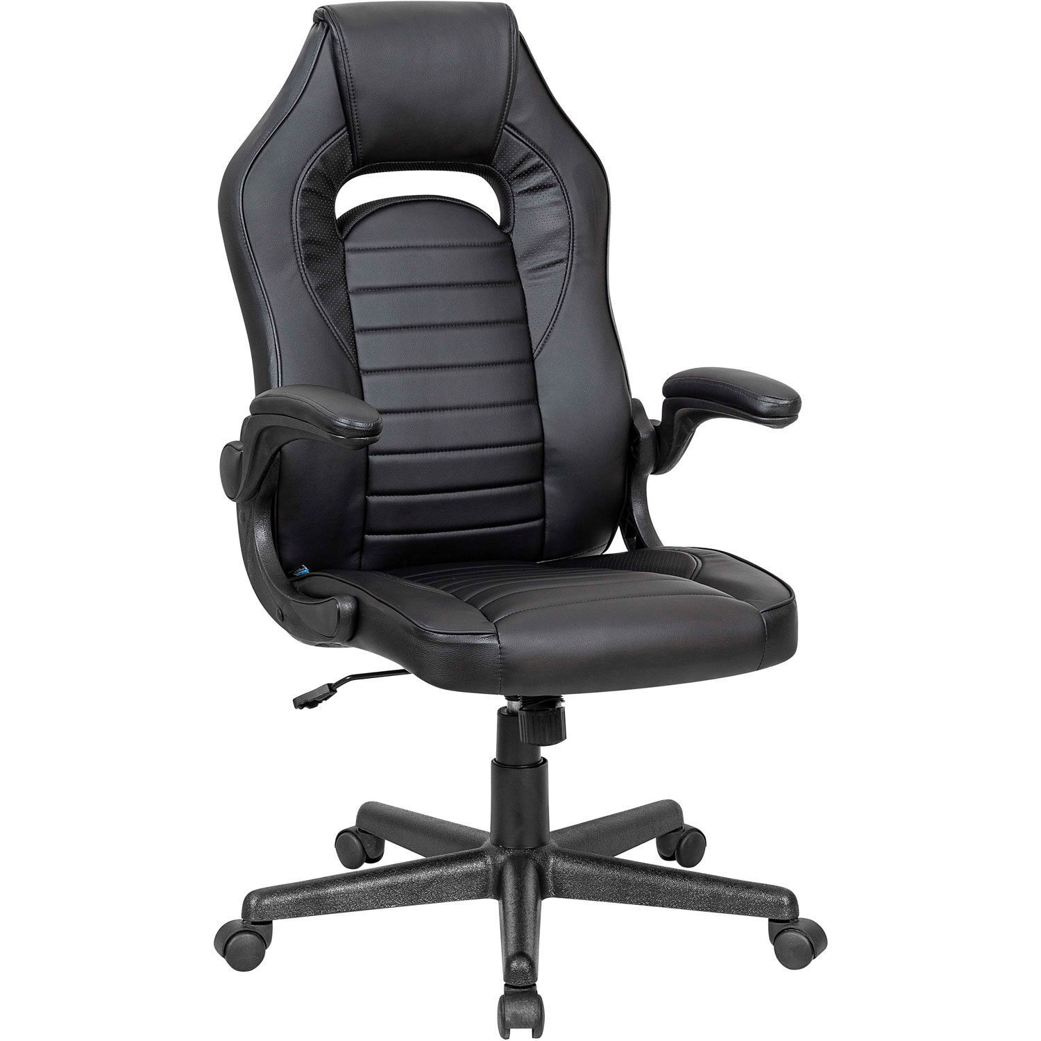 Racing/Gaming Chair Mid Back Synthetic Leather Black