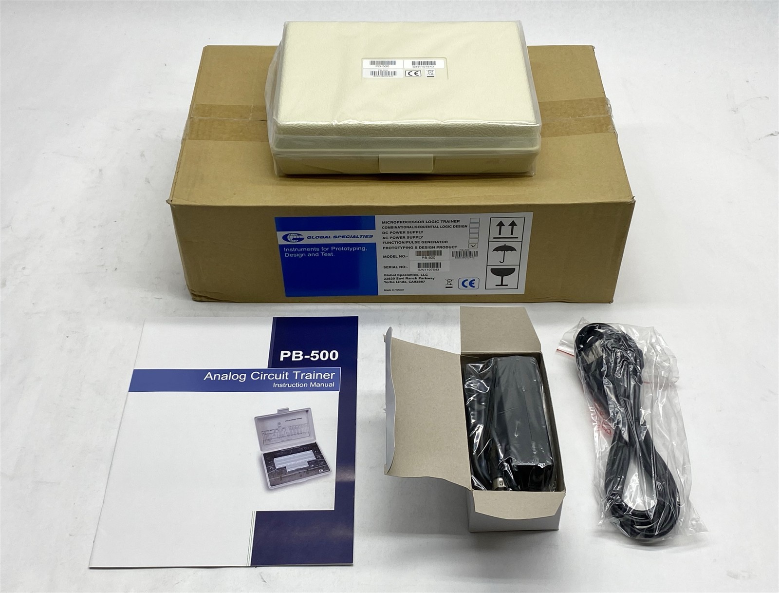 Global Specialties PB-500 Portable Analog Circuit Trainer NEW open box