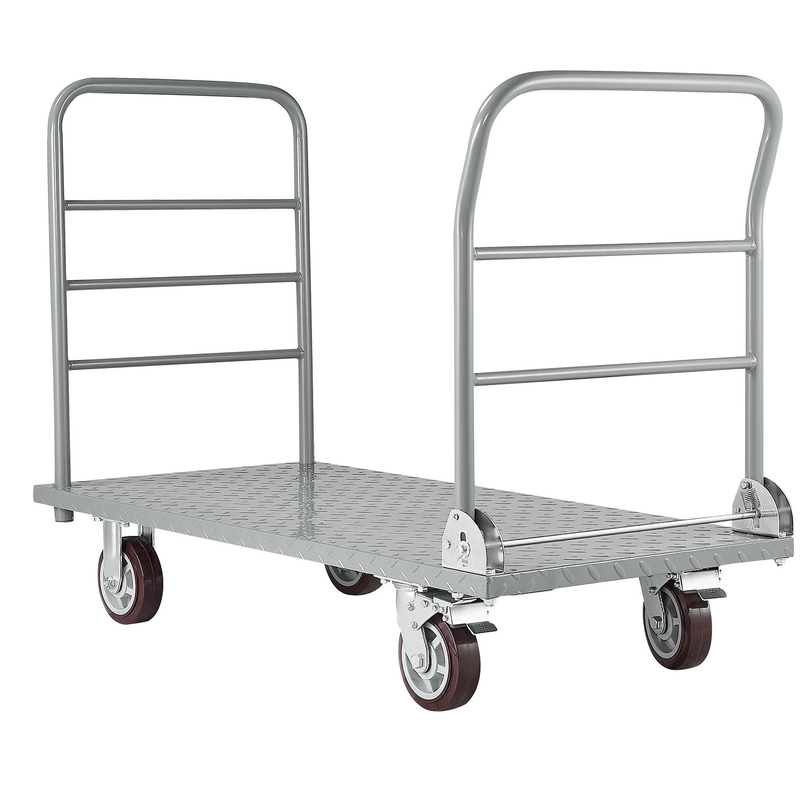 VEVOR Platform Truck 2650 lbs Heavy Duty Foldable Hand Push Cart with Wheels