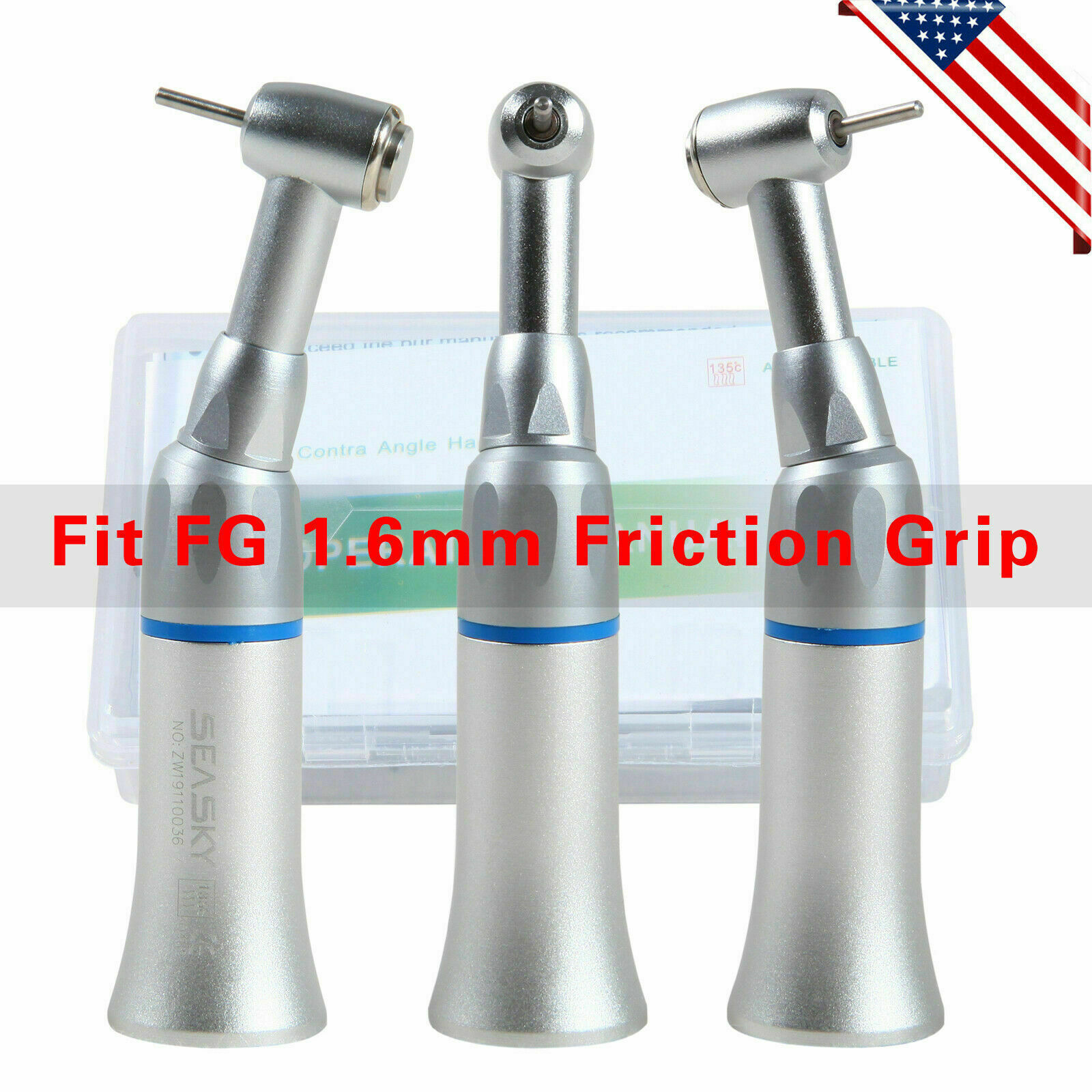 NSK Style Dental slow low speed Contra angle Push fit FG1.60mm / Air Motor 2H/4H