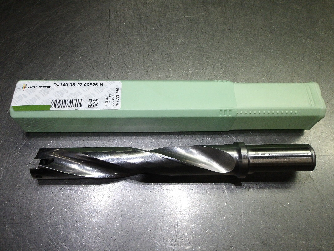 Walter 1.063″ Coolant Thru Indexable Drill 1″ Shank D4140.05-27.00F26-H (LOC1675