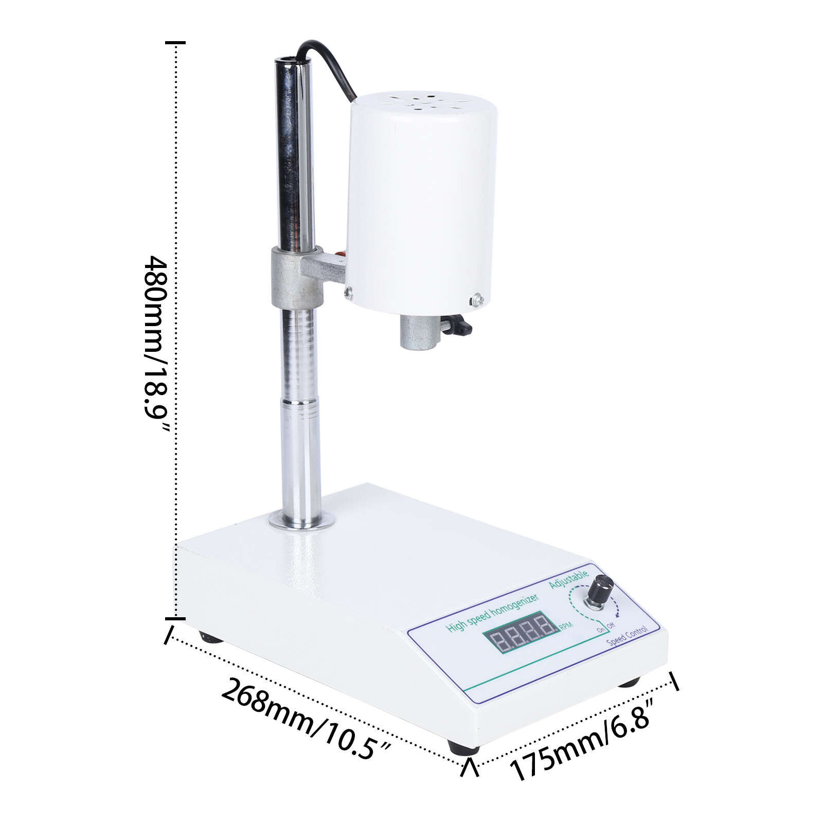 High Speed Homogenizer Lab Mixer Disperser 8000 to 22000RPM Emulsifying Machine