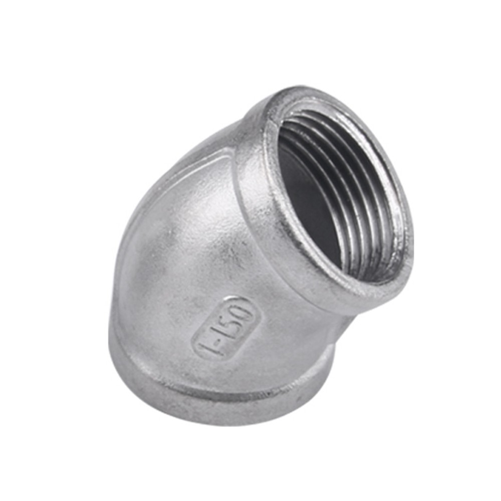 Stainless Steel 45° Elbows Female x Female Pipe Fittings 1/8″ to 2″ Threaded