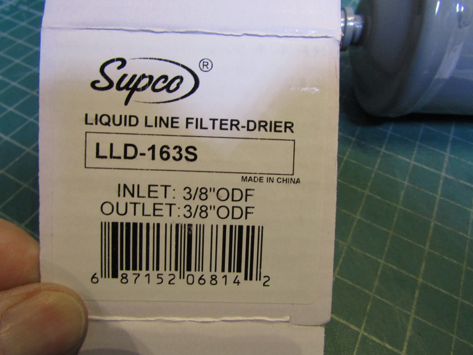 1 – Supco LLD-163S Liquid Line Filter Drier 3/8″ inlet and outlet. NEW in Box