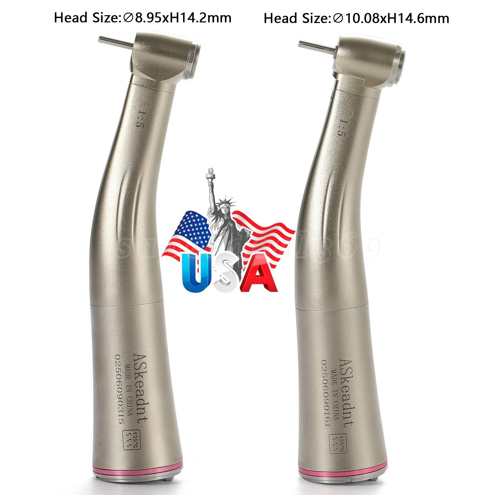 Dental 1:5 LED Contra Angle Increasing Handpiece For NSK Electric Motor DT