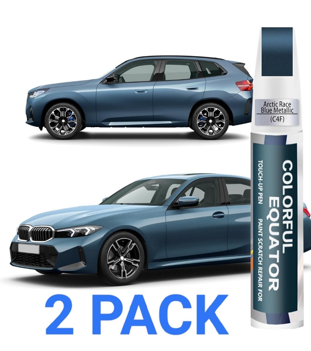2 Arctic Race Blue Metallic(C4F) Touch Up Paint for BMW Paint Pen Scratch Repair