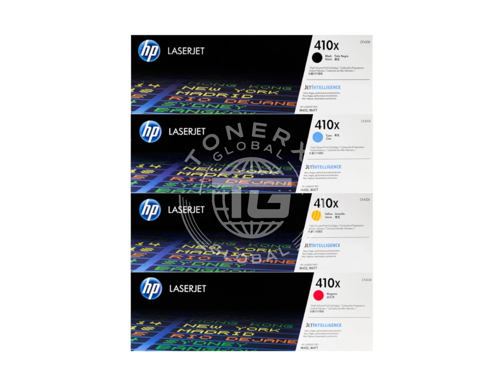 HP 410X High-Yield Toner Cartridge Set ( Black, Cyan, Magenta, Yellow )