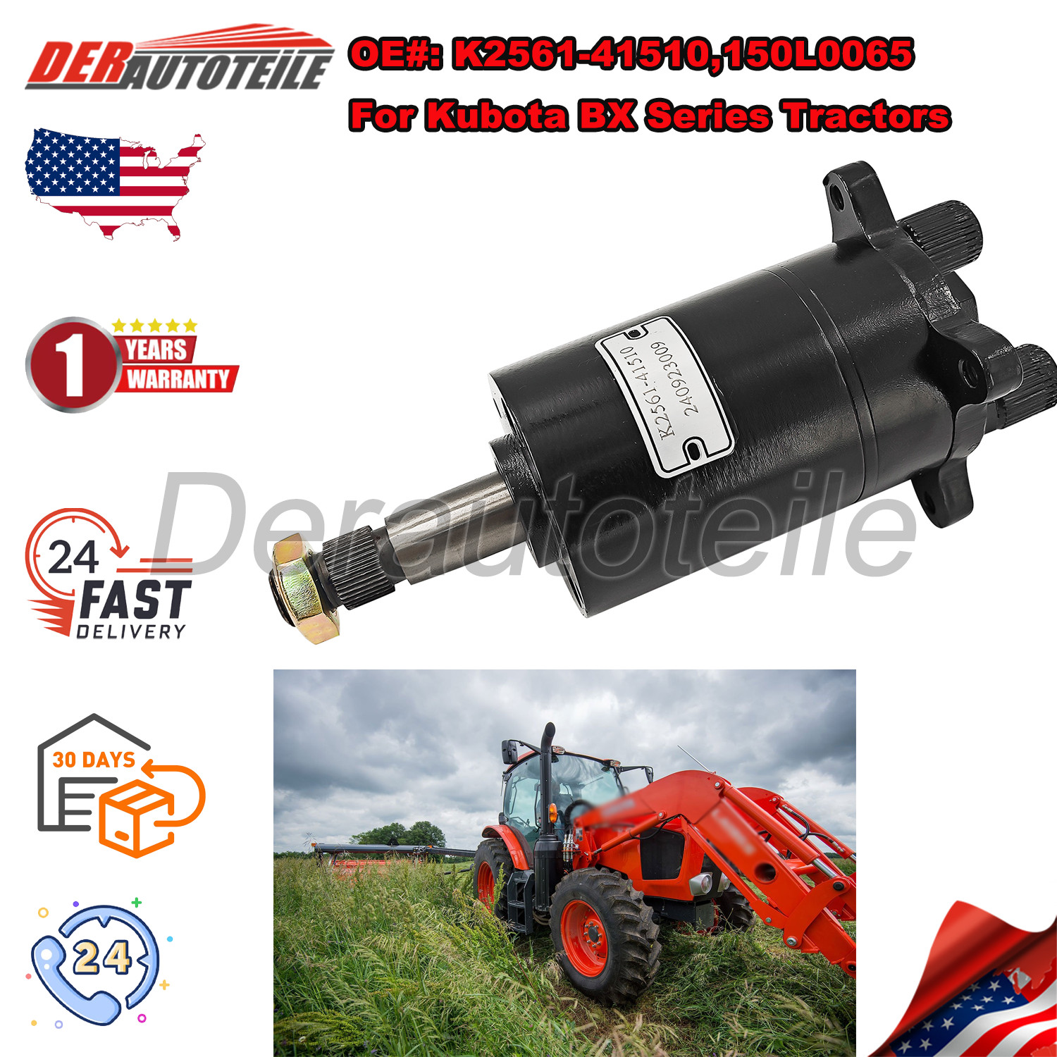 Steering Control Unit Valve For Kubota BX2350 BX2360 BX2370 BX2680 K2561-41510