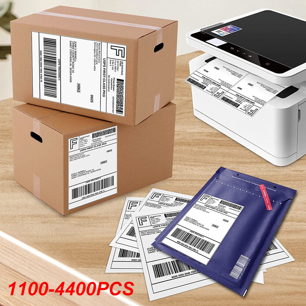Label 220-11000 Adhesive Paypal Ebay Shipping Labels UPS USPS 2Per Sheet 8.5X5.5