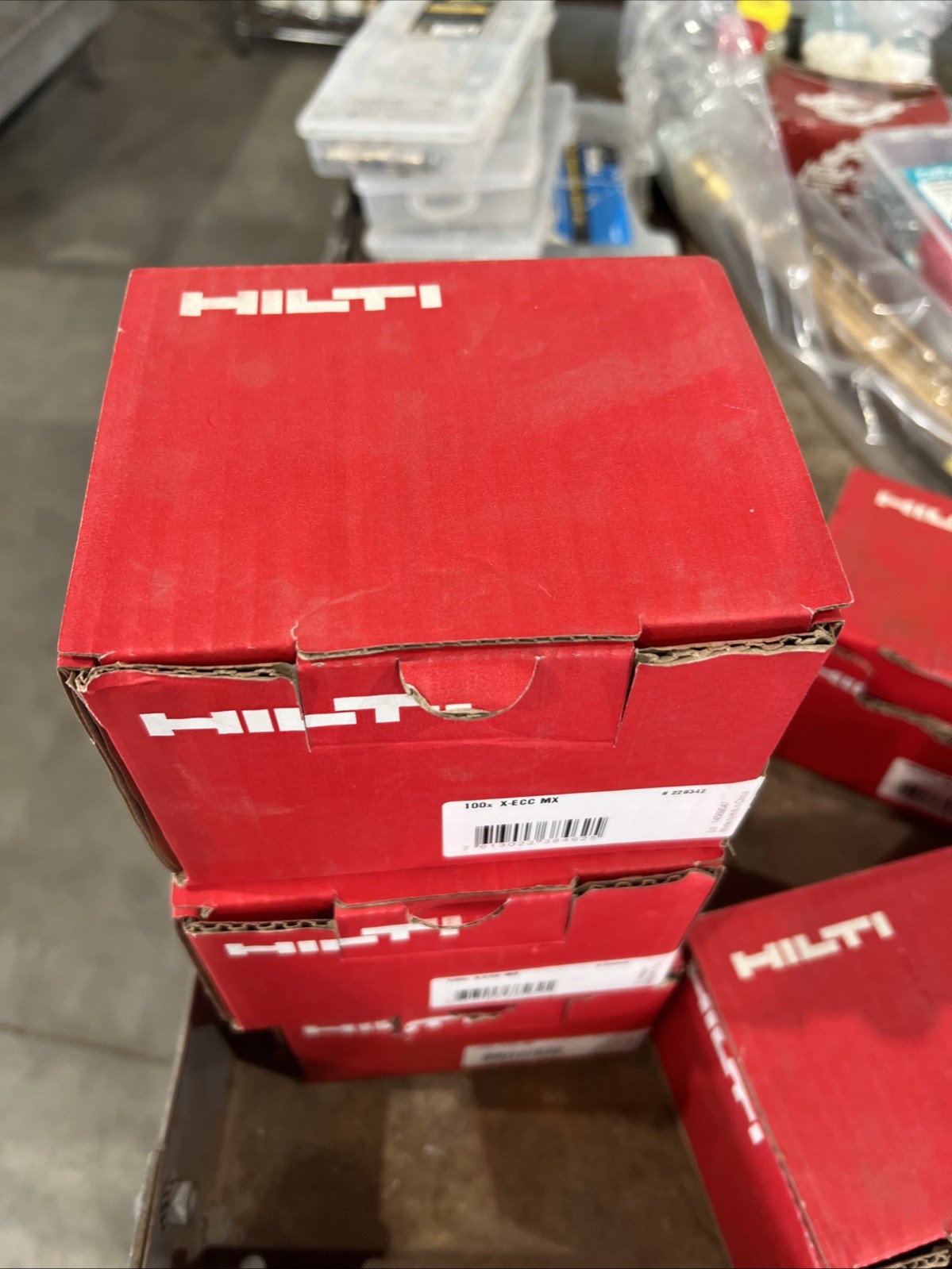 100x X Ecc Mx Hilti. Each Box Has At Least 100 In Them. We Fill The Full Boxes
