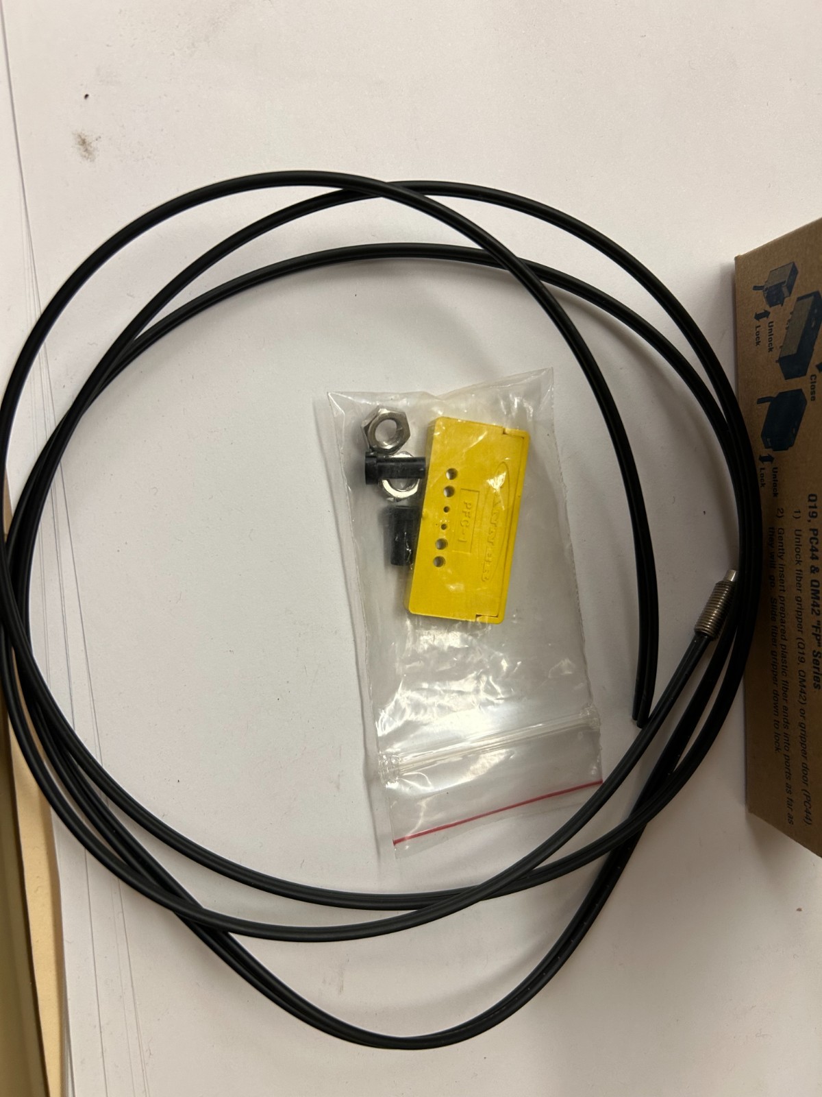 BANNER PBT46U FIBER OPTIC CABLE 25967 NEW